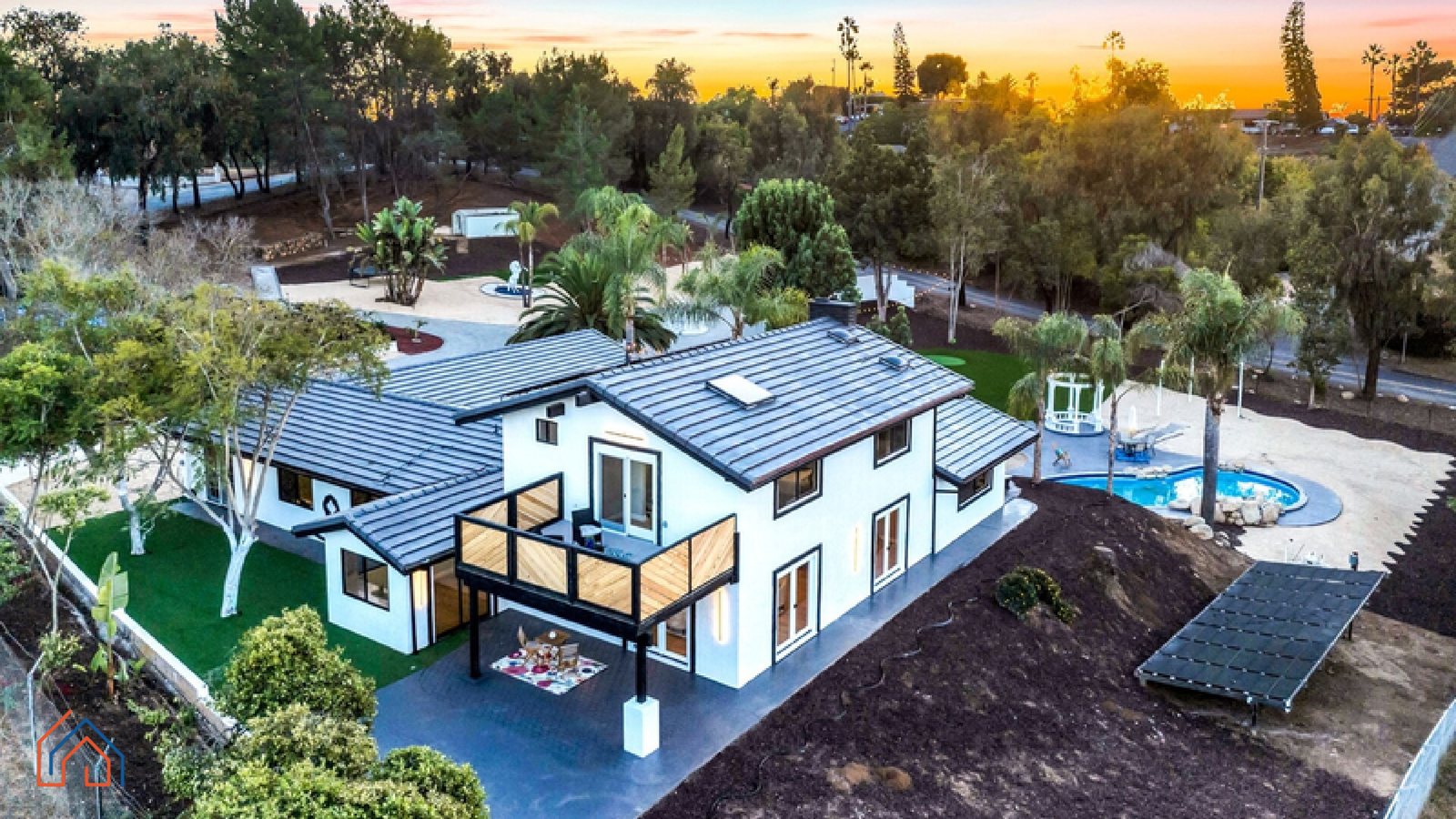 Estate aerial view