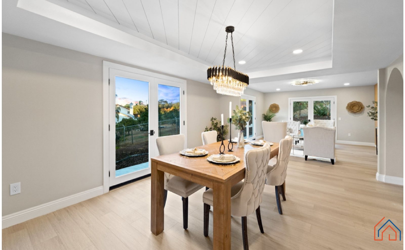 Open dining & living