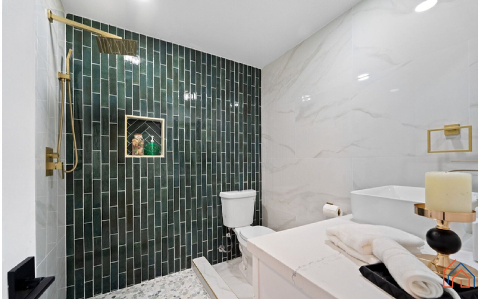 Bathroom — tile shower