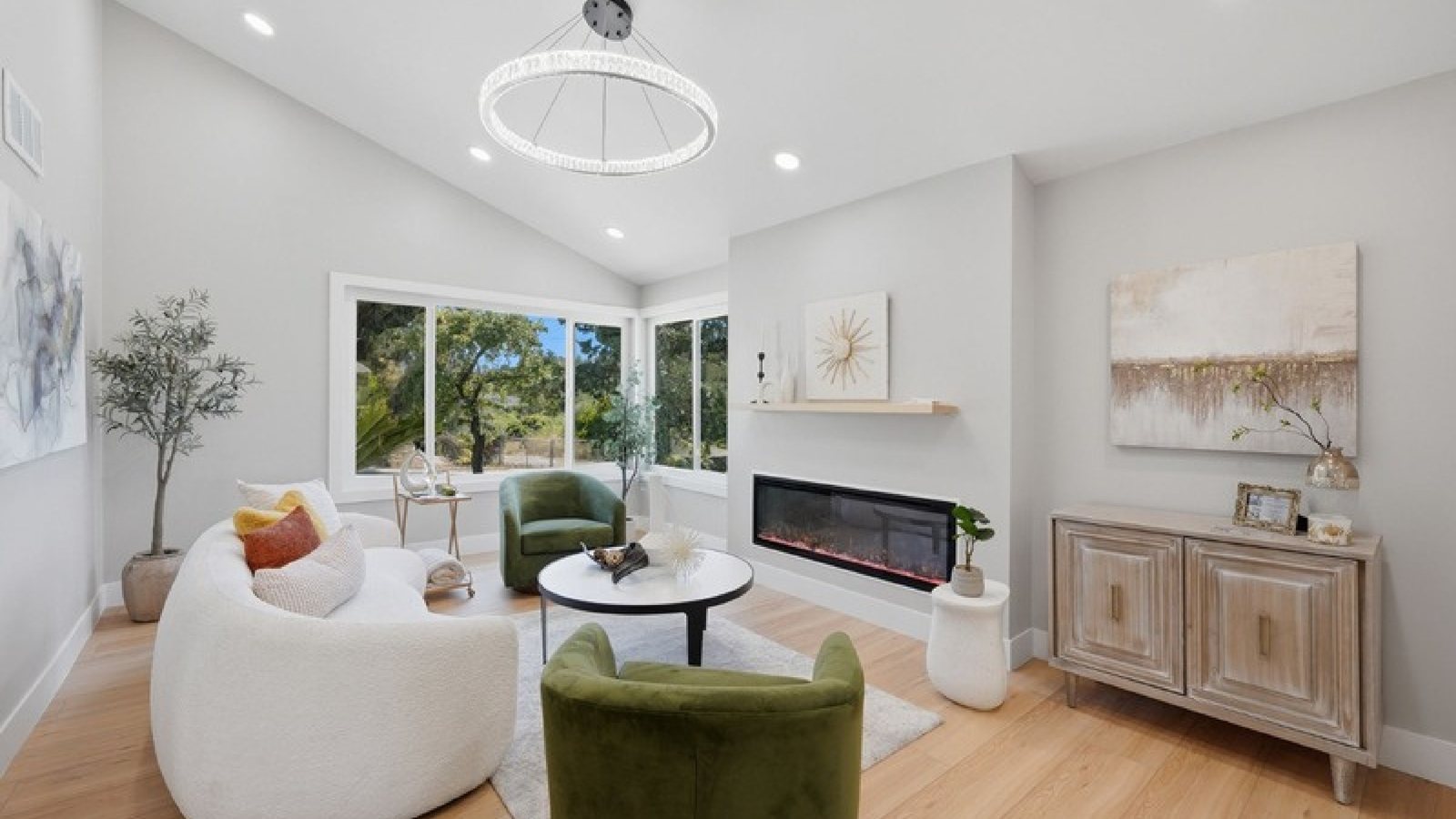 Living room & stairs